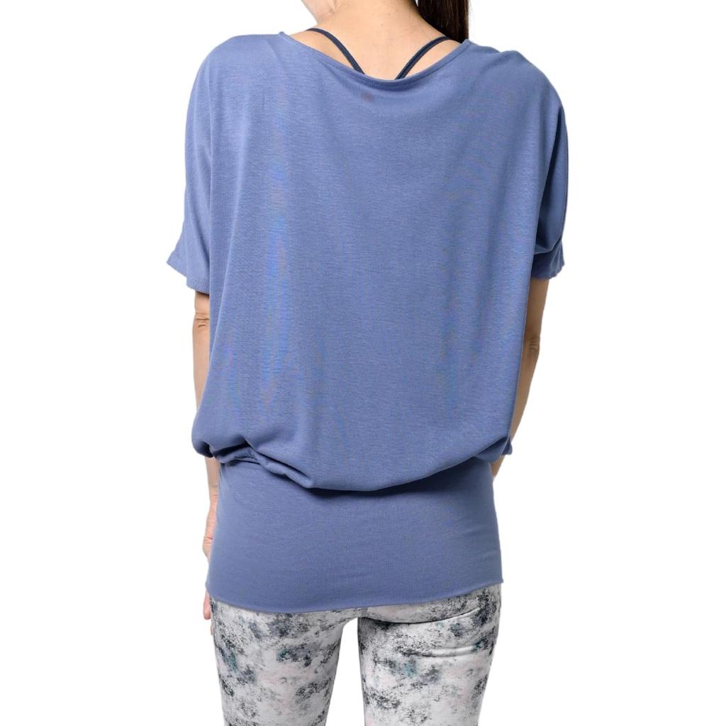 Machikaada Yoga Dolman Sleeve Long Yoga Fitness Cute and Long Smoke Women's Top, T-Shirt, Length, 027, Wear, Gym, Wear, Stylish, Sleeves,