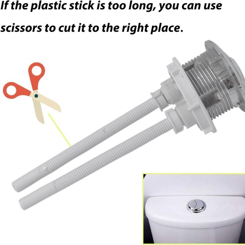 Universal 38mm Round Single Flush Push Button Plastic Toilet Tank Replacement Fitting Bathroom Repair Parts Toilet Button
