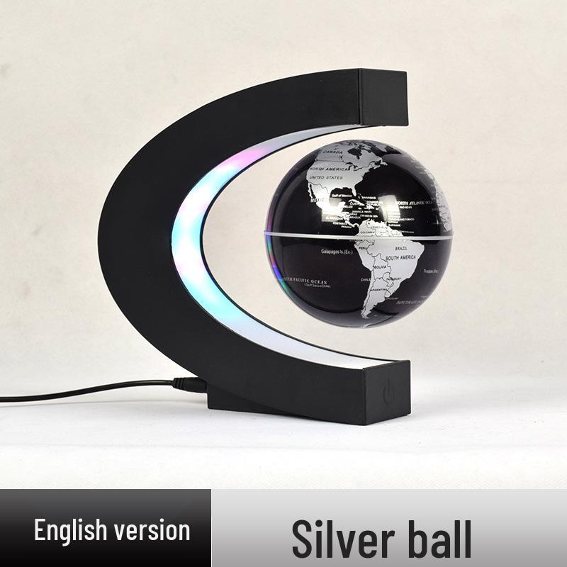 High-End Magnetic Levitation Globe: Creative Black Technology Home Décor and Unique Birthday Gift