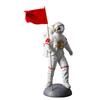 Kreativní dekorace astronauta s červenou vlajkou do obývacího pokoje, vinotéka, jednoduchá domácí dekorace, dekorace na stůl a kancelář...