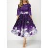 Novamix Women's Fashion Summer Spring 1/2 Sleeves O-Neck Casual Dresses