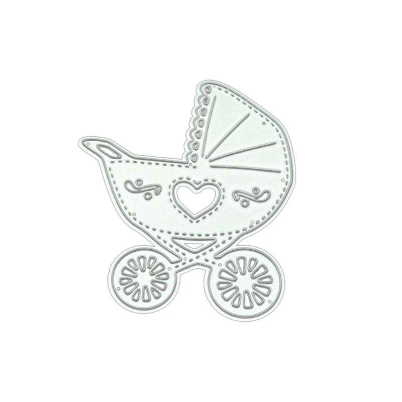 for Creative Cute Baby Carriage Metal Cutting Dies Stencil DIY Scrapbooking Embossing Tool DIY Paper Cards Album Decor top sale