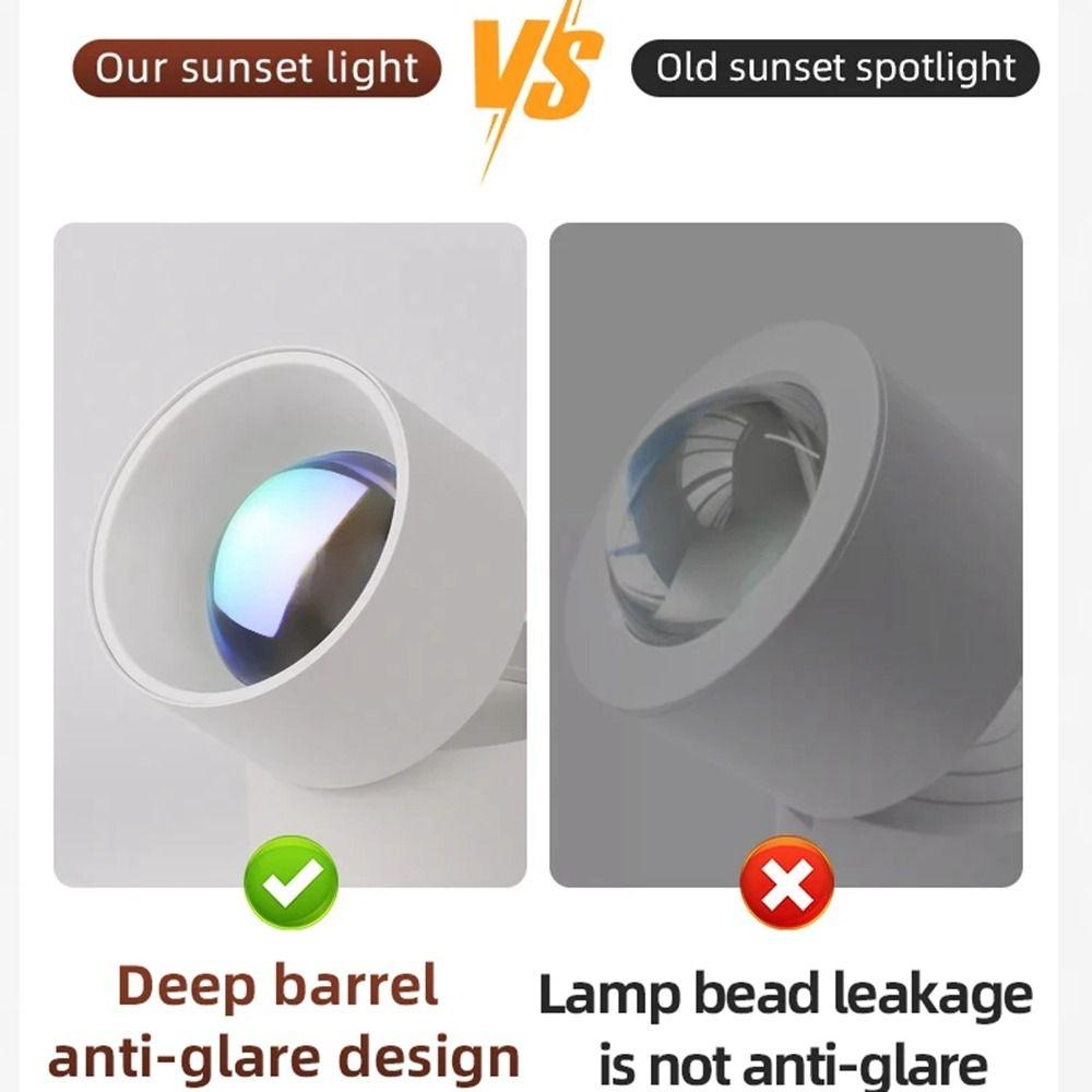 Foldable Ceiling Spot Lighting Luxury Led Down Lamp LED Sunset Lamp Sunset Spotlight Bedroom