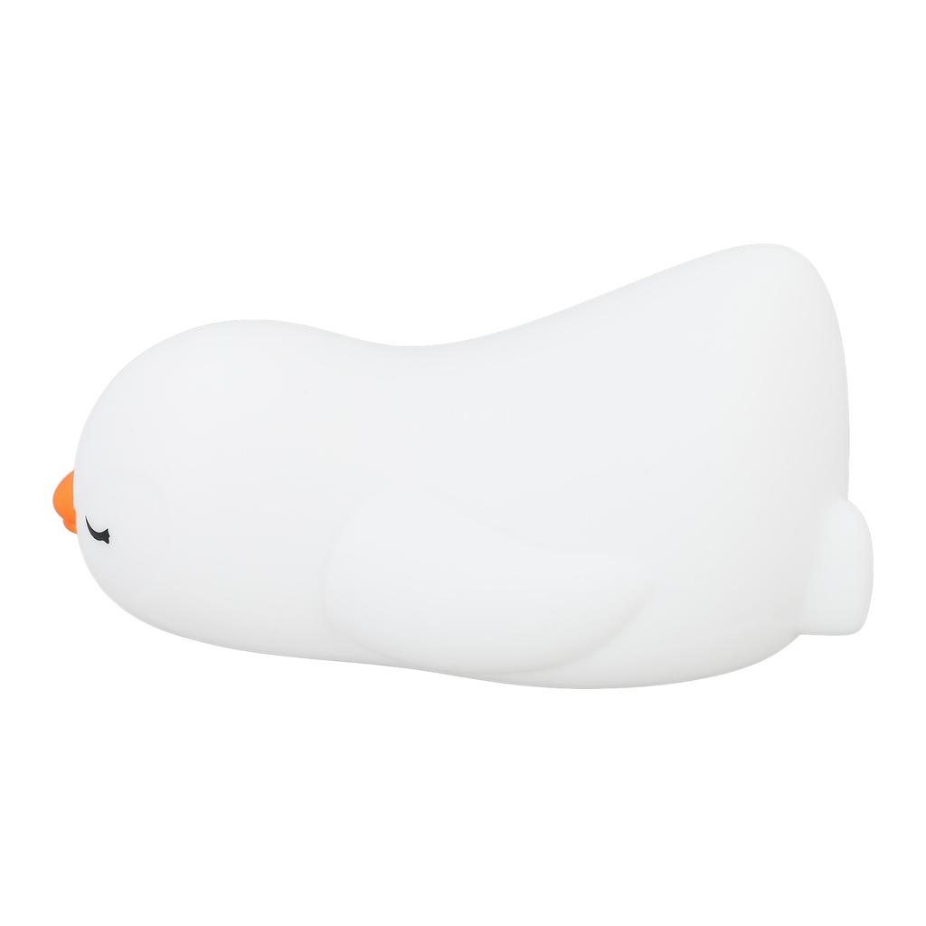 Cartoon Penguin Night Light Silicone Soft USB Rechargeable Adorable Skin Friendly Colorful LED Night Lamp for Nursery