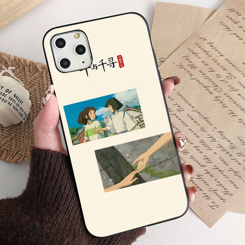 Cute Totoro Spirited Away Ghibli Miyazaki Anime Phone Case for iPhone 11 12 13 Pro XS MAX 8 7 6 6S Plus X 5S SE 2020 XR