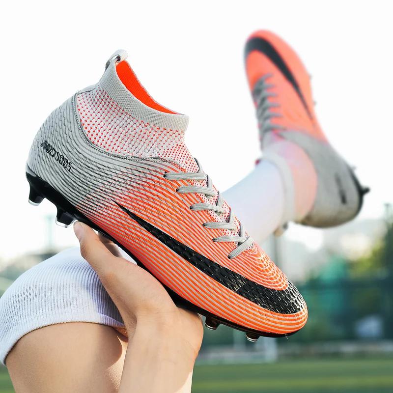 Womens Professional Original Society Football Boot Outdoor Turf Fast Soccer Tennis Sports Five-a-side Soccer Shoes for Men