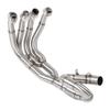 Motorcycle Full Exhaust System, Front Vent Pipe Link, Connection for YZF R6 2006 2018, High Strength Stainless Steel, Anti- , 51mm Muffler,
