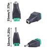 Pack Of 2 Male Female Power Connectors 3.5mmx1.35mm for Easy Installation In Electronics