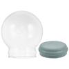 DIY Glass Snow Globe Kit 3.93 Inch Transparent Globe for Custom Home Decor Holiday Ornament Craft Fun for Families and