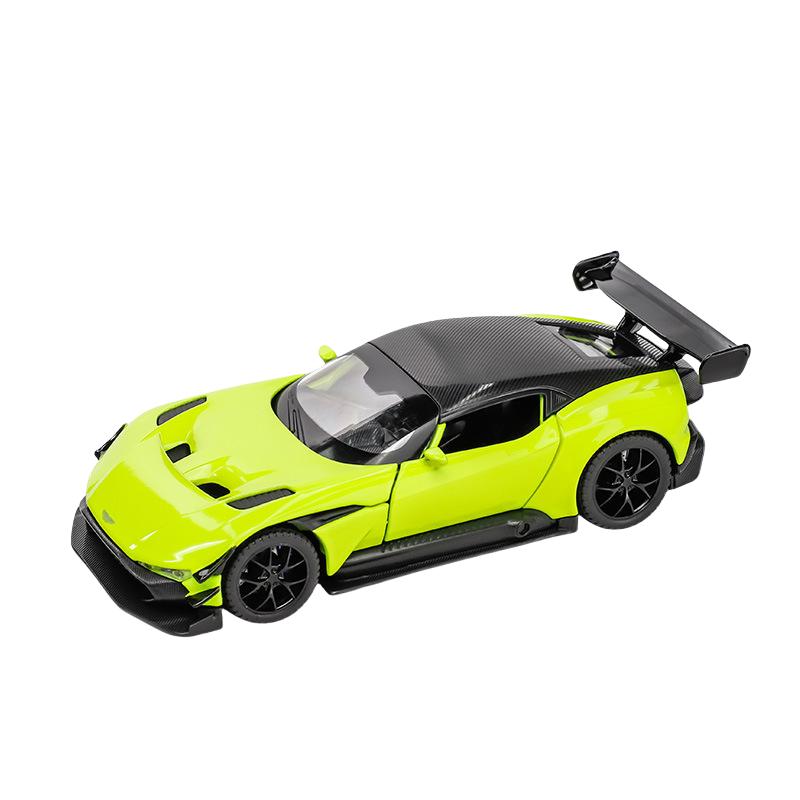 1/32 Scale Aston Martin VULCAN Simulation Car Model Metal Diecasts & Toy Vehicles Alloy Decoration Sound Light Metal Man Aston Boy Children Gift