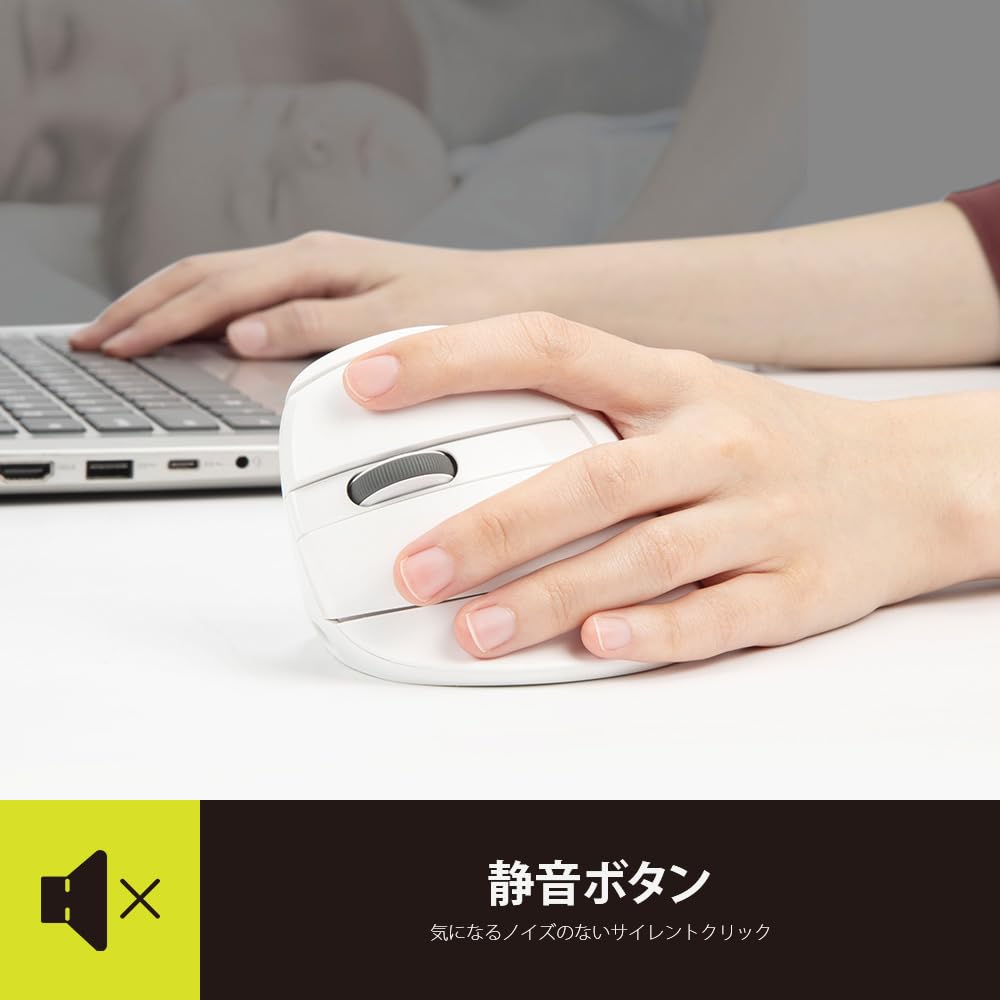 Delux Ergonomic Wireless Vertical 4000 Dual Relieves Carpal and Hand for and Macs ZD Mouse, Left-Handed, Mouse, Quiet, DPI, Left-Handed, Rechargeable,