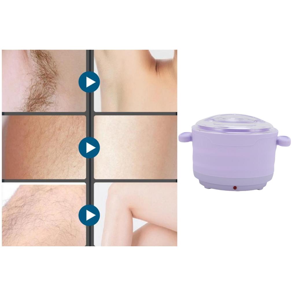Silicone Wax Warmer for Hair Removal Non Stick Foldable Electric Wax Melt Warmer Machine 500 ML