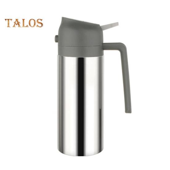 2 In 1 Oil Dispenser Bottle for Kitchen 360/430/500ml Stainless Steel Oil Mister with Dual Nozzles BBQ Oil Sprayer for Cooking Grilling Salads Baking