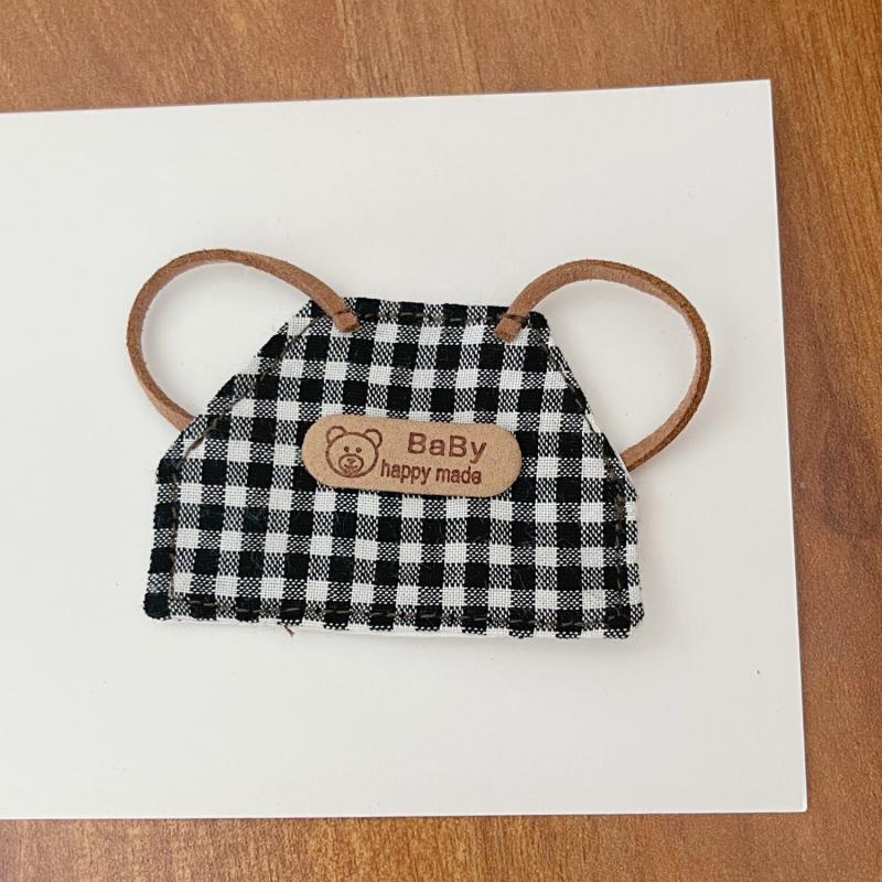 

Аксессуары Nagano Toys Мини-слюнявчик/фартук Подходит для 10-сантиметровой самоироничной плюшевой куклы медвежонка Мору в хлопке в подарок