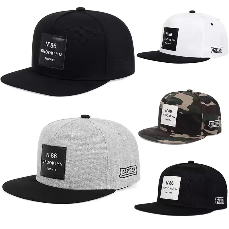 

Men Women BROOKLYN Baseball cotton adjustable Snapback Hat Leather label N86 Hip Hop Caps Sun Hat Unisex Trucker Hats 54-61cm