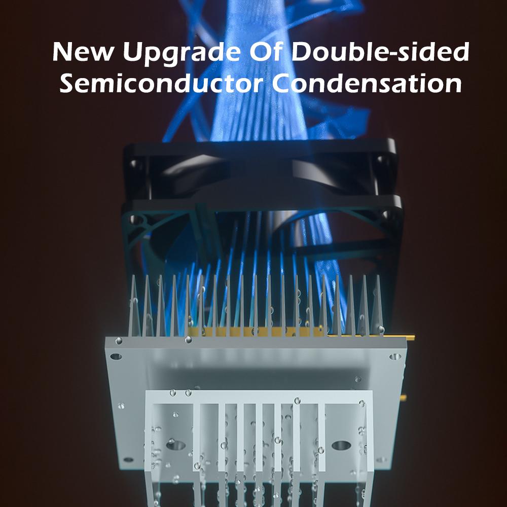 Mini desumidificador de ar 1,1L desumidificadores elétricos ultra silenciosos desumidificador absorvente de umidade 25W desligamento automático para casa sala escritórioP