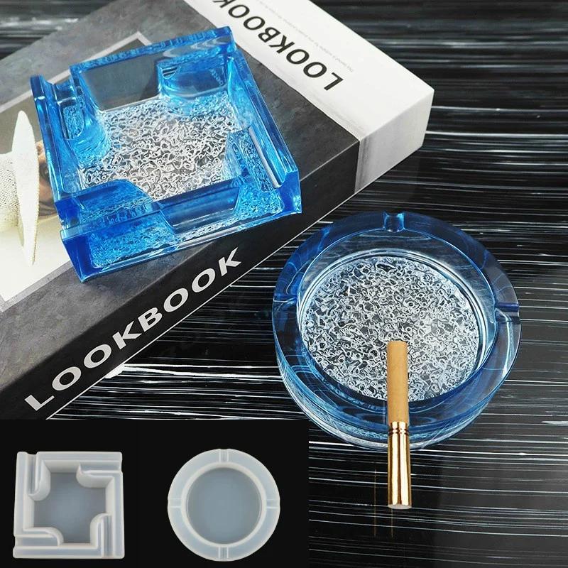 1PC Ashtray Craft DIY Transparent UV Resin Epoxy Silicone Combination Molds for DIY Making Finding Accessories Jewelry