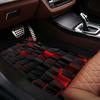 Applicable To All Car Models, 4pcs Red 3D Square Pattern Car Carpet, Four Seasons Car Carpet, with Non-Slip Base, Easy To Clean