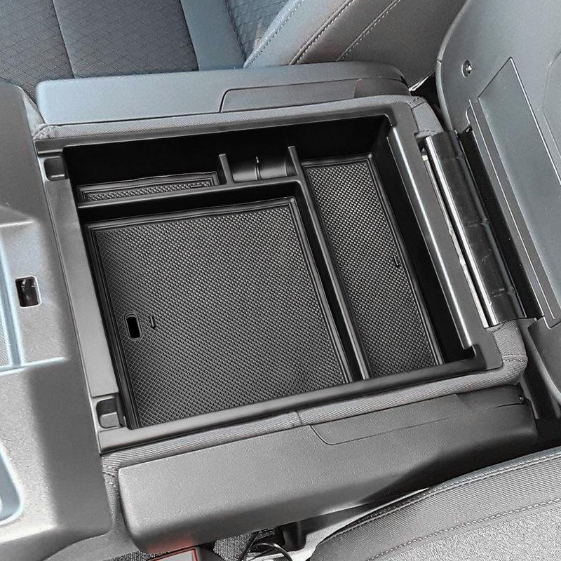 Center Console Organizer Tray For -2025 GMC Sierra/Chevy Silverado Armrest Box Car Storage Secondary Car Box ABS Accessories