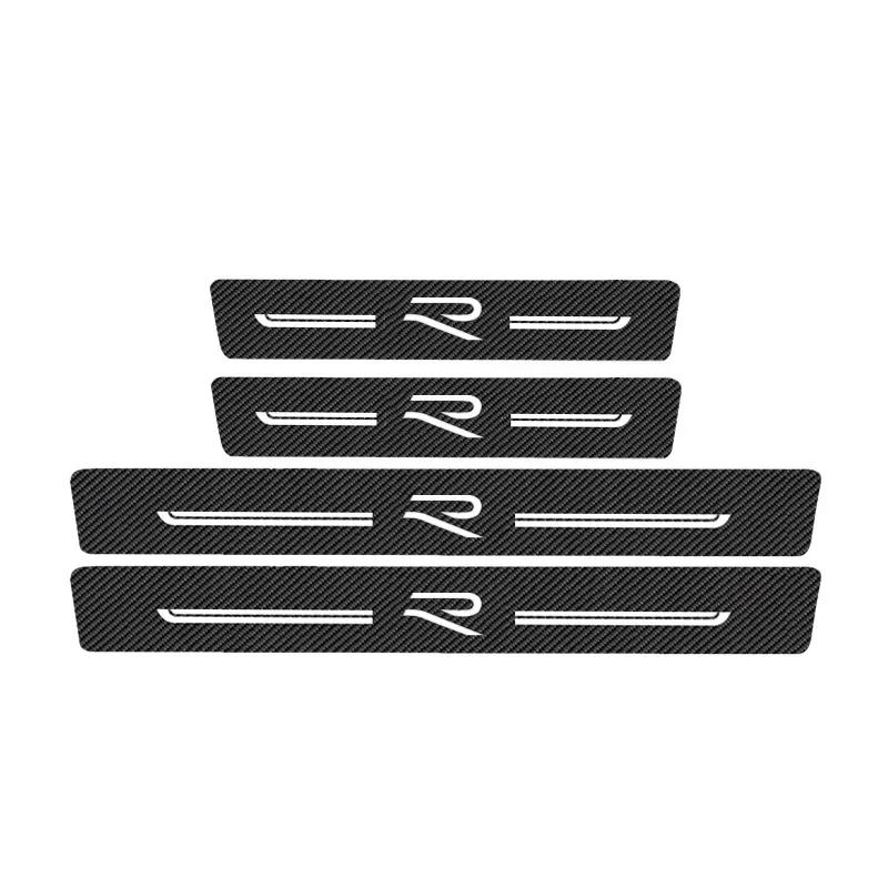 2026 Heiß für VOLKSWAGEN VW Auto Türschweller Schmutzfänger für Volkswagen R LINE RLine Logo GOLF 3 4 5 6 7 8 GTI POLO MK5 MK7 Passat