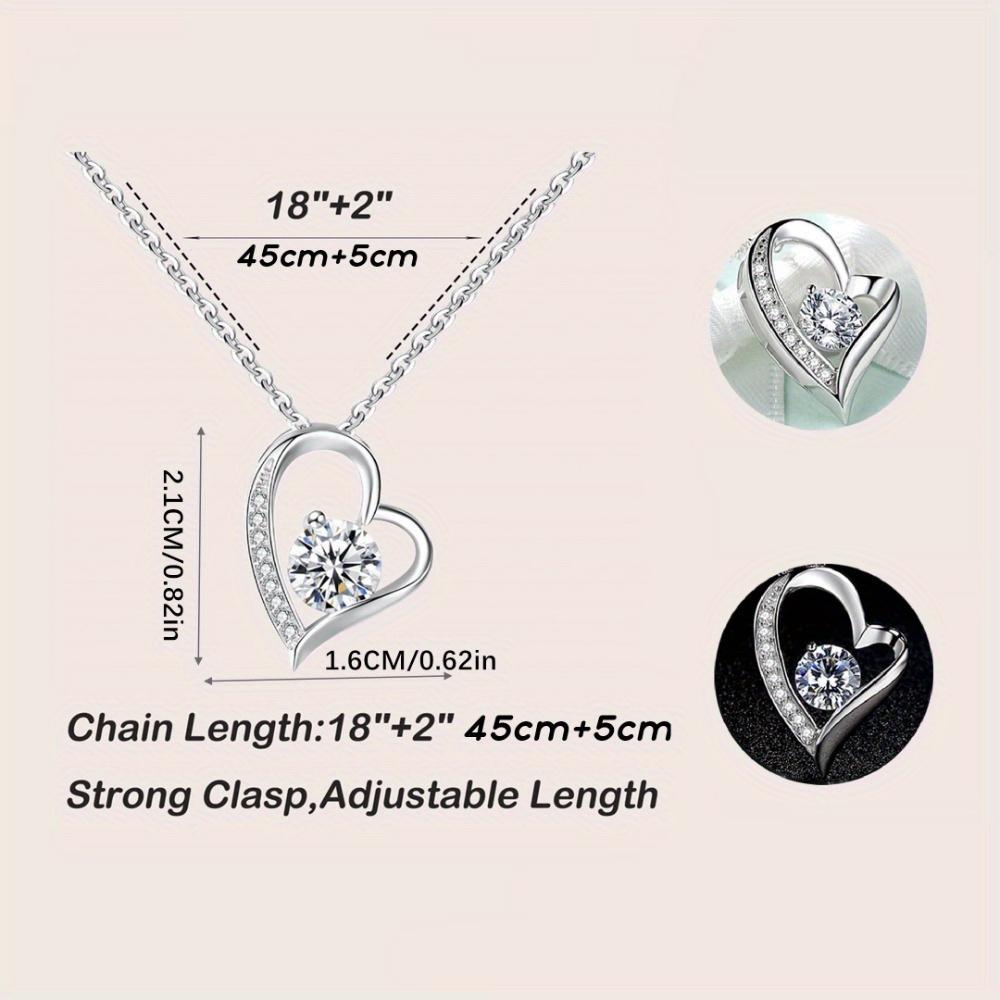 

Heart-Shaped Necklace Gift Box for Wife - Husband’s Forever Love Jewelry for Anniversaries, Birthdays & Valentine’s Day United States