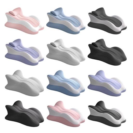 Couples Intimacy Pillow Memory Foam Chest And Back Relief Pillow Ergonomic Wavy Wedge Cushion for Multiple Posture Support Bed Sitting And Lying