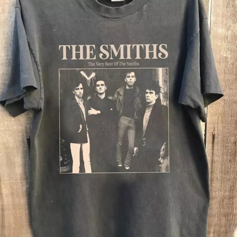 

90s The Smiths Band Shirt The Queen Is Dead Album Charcoal Color Tshirt S5XL Unisex T-Shirt L