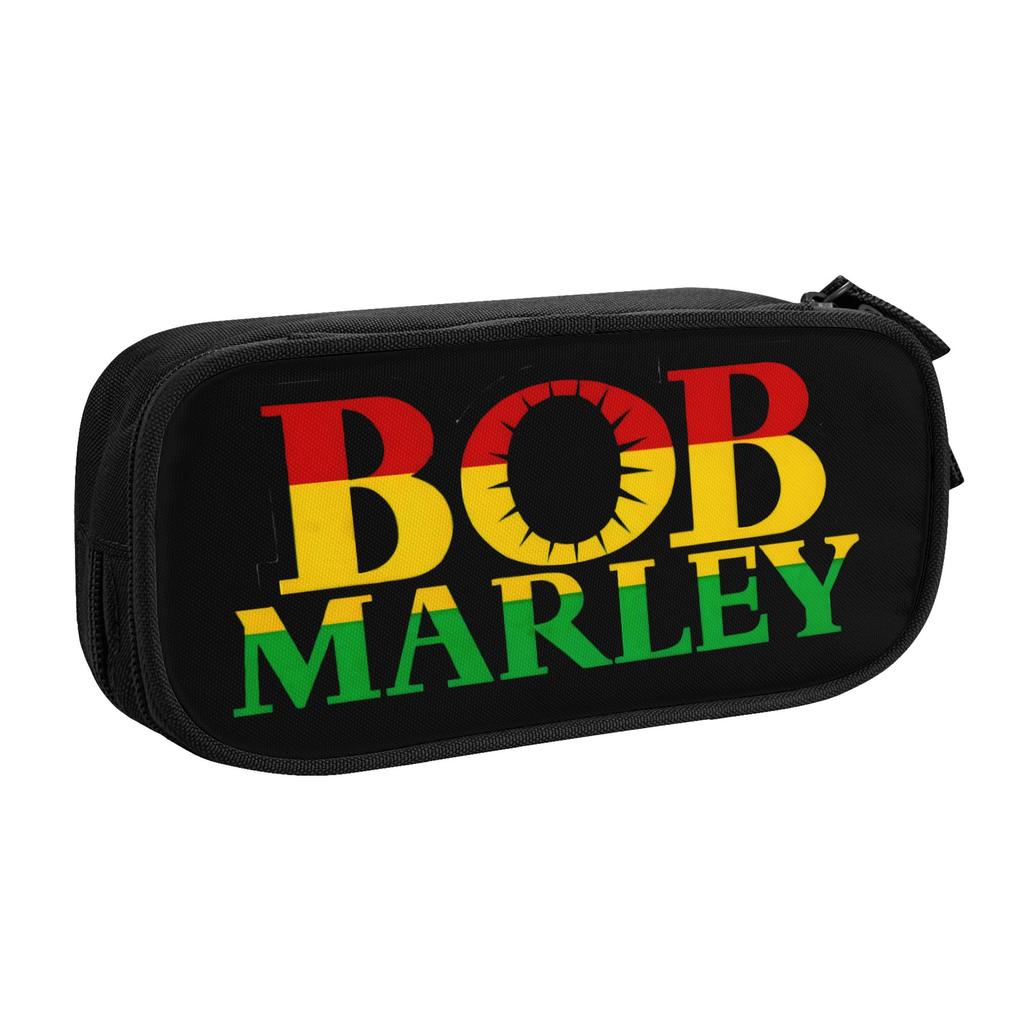 Jamaica Singer Reggae Rock Bob Marley Kawaii Pencil Cases Girl Boy Large Capacity Pencil Bag School Supplies