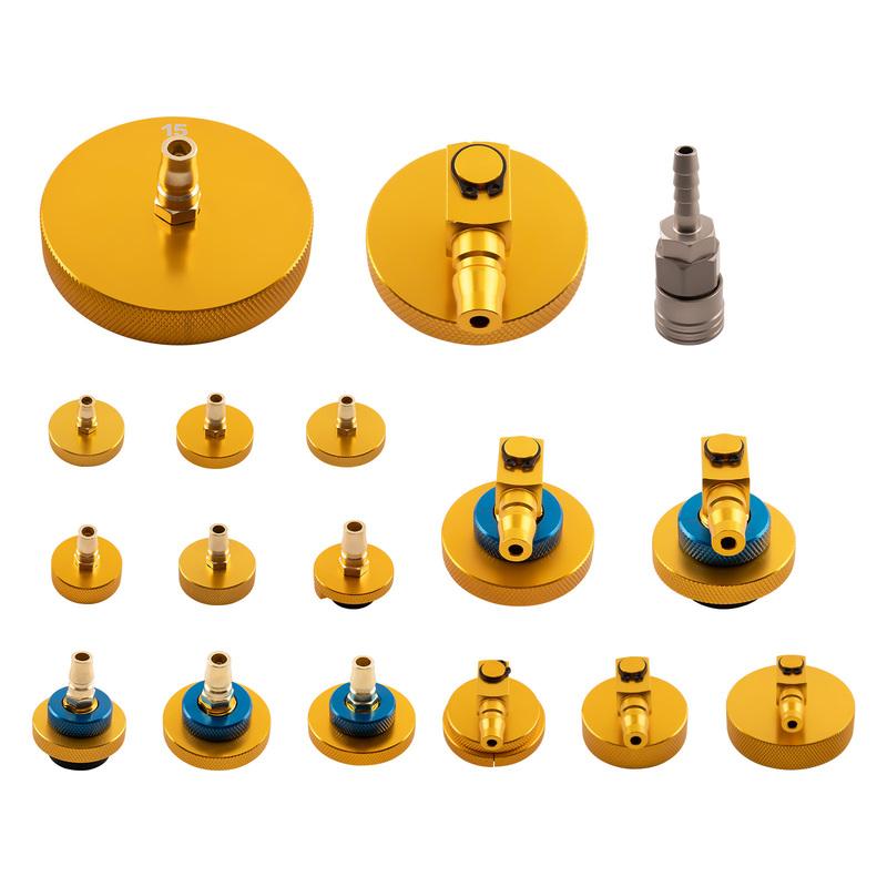

Brake Fluid Bleeder Adapter Kit 17PCS Master Cylinder Bleeder Tool Kit Coupler