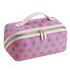 Polka Dot/Striped Women's Cosmetic Bag Vintage Travel Cosmetic Case  Makeup Accessory