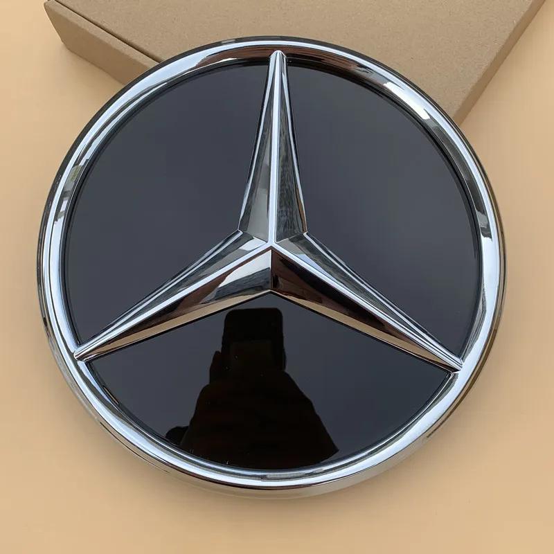 

Car Sticker Black border and silver border decoration for Mercedes Benz W205 C E ML GL GLA CLA 2013-2016 Car Front Grilled Star