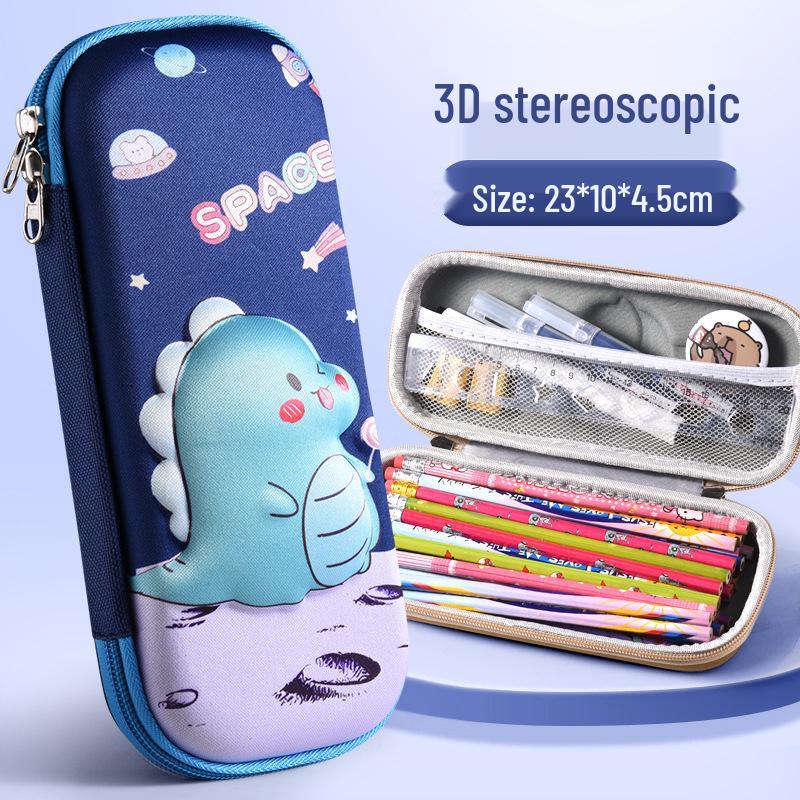 Large 3D Cartoon Pencil Case for Primary School Students