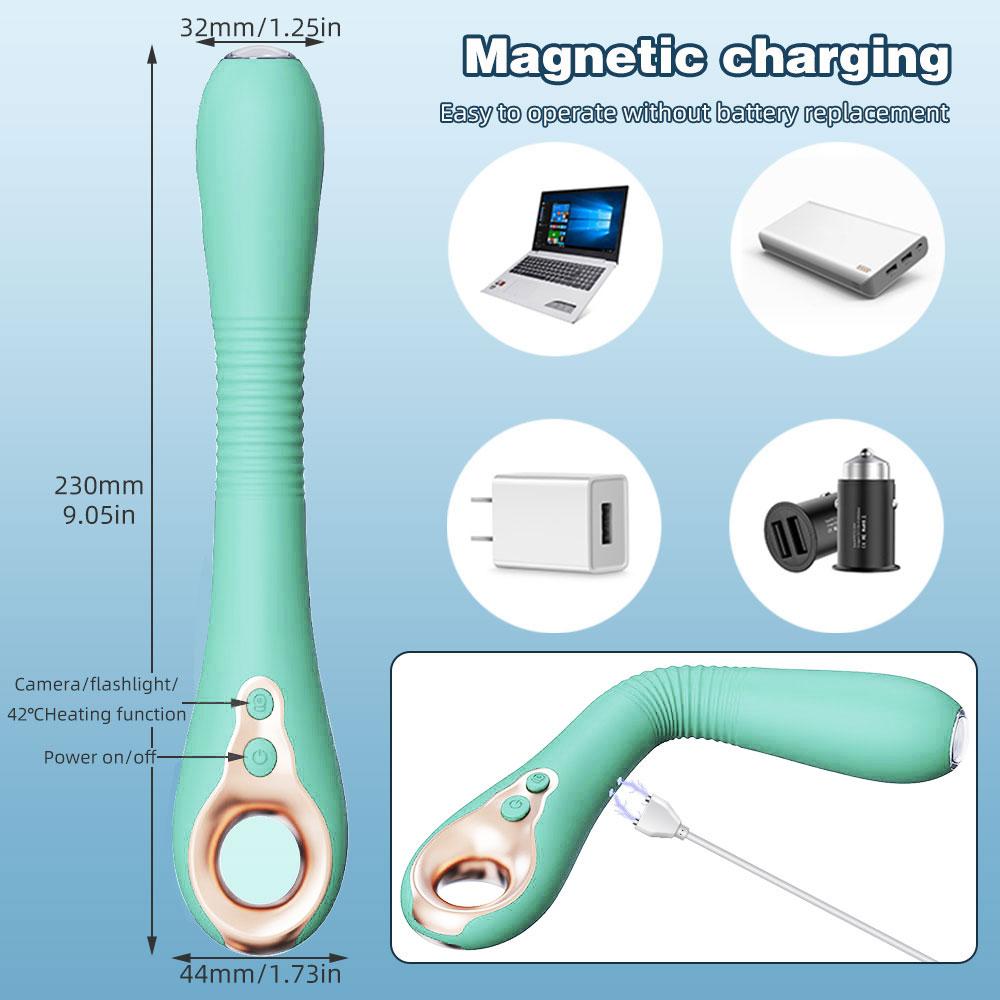 360° Rotation HD Endoskopische Kamera Vibrator für Frau App-Steuerung Heizungs-Masturbator Videoaufnahme G-Punkt Aldult Sexspielzeug