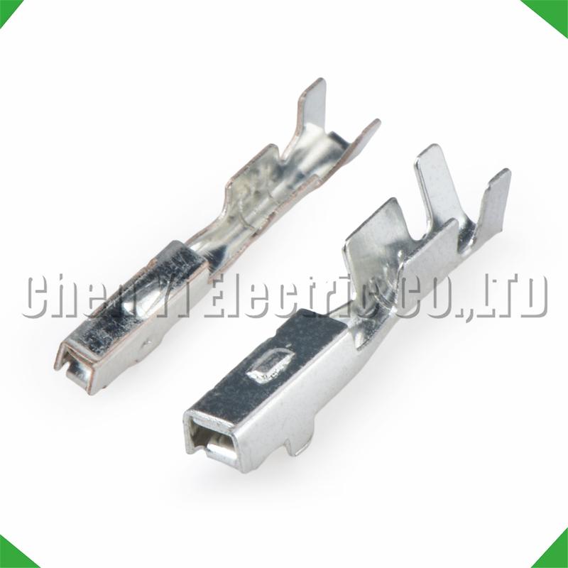 50 Pcs 1.0 1.8 Mm Male or Female Wire Crimp Pins For 175265-1 175269-1 Sheath Automotive Connectors Wire Harness Plug