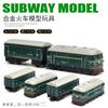 1:60 Retro Train Model Alloy Car Diecasts Metal Toy Model with Pull Back Function Vehicles for Child Gifts
