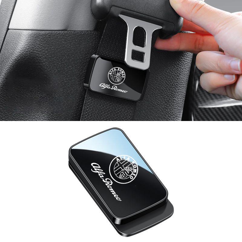 

2026 Hot Alfa Romeo Car Seat Belt Retainer Limiter Magnetic Anti-collision Vibration Stabilizer For Alfa Romeo Giulia Stelvio Gi