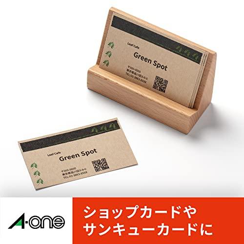 A-One Business Card Multi Card Craft Brown 100 Cards 51195