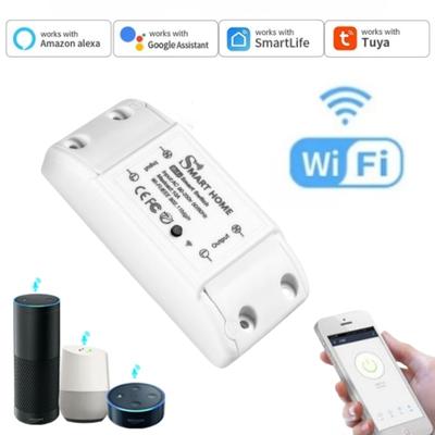 Tuya WiFi Smart Switch Breaker Bezdrátový spínač světel Hlasové ovládání Timer APP Smart Life Práce s Alexa Google Home 110V 220V