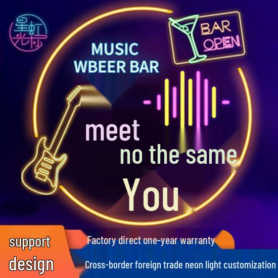 Cross-Border LED Neon Light: Outdoor/Indoor Decorative Luminous Letters for Influencer Walls