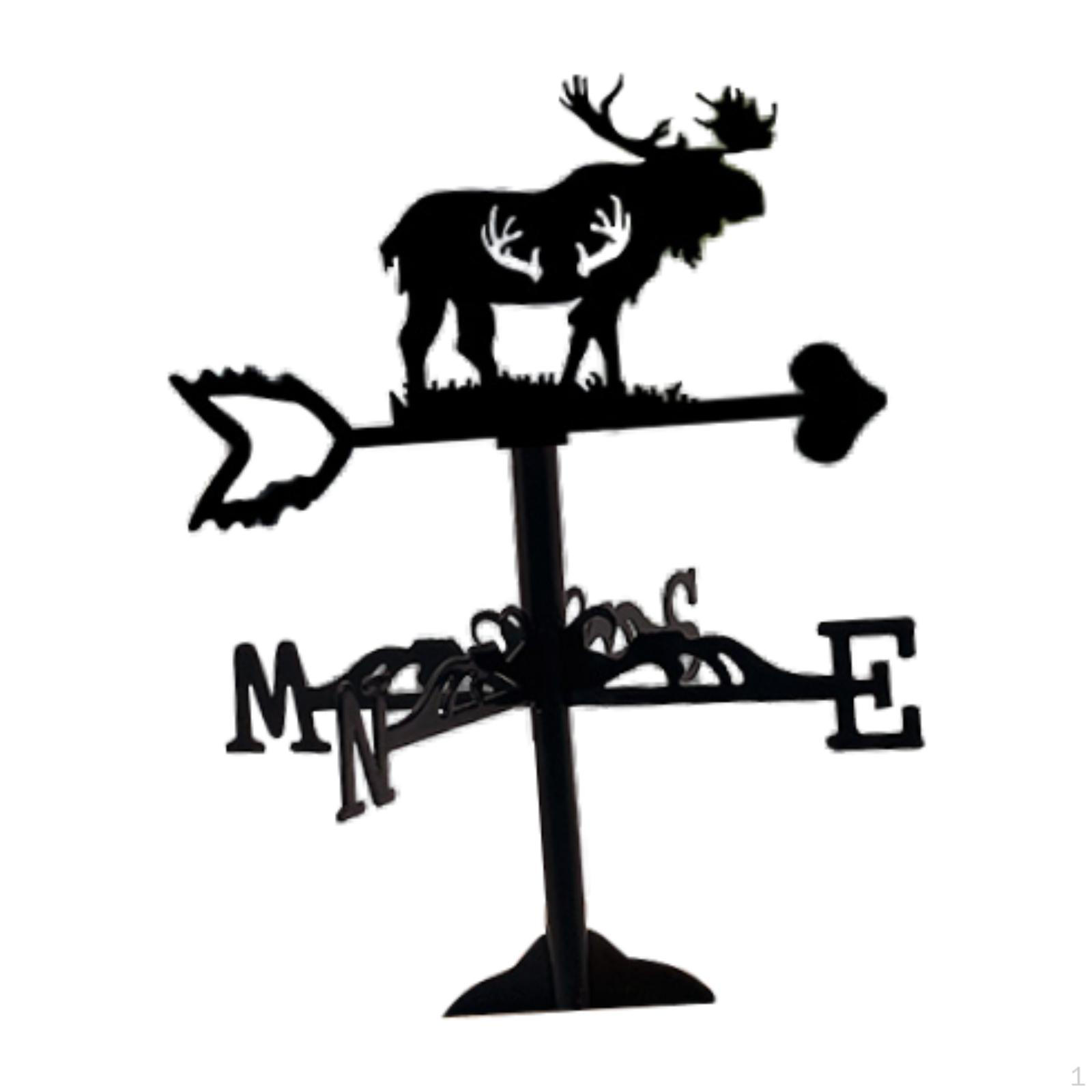 

Компактний залізний флюгер для садового покажчика напрямку та декору стільниці Style C