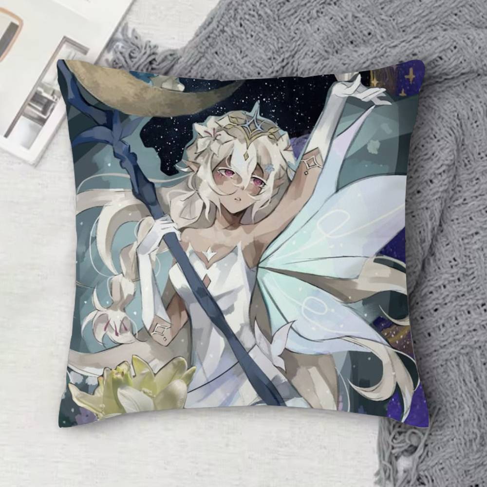 white lily cookie Doublesided Printed Square Decorative Cushion Cover for Sofa Living Room Home Decor