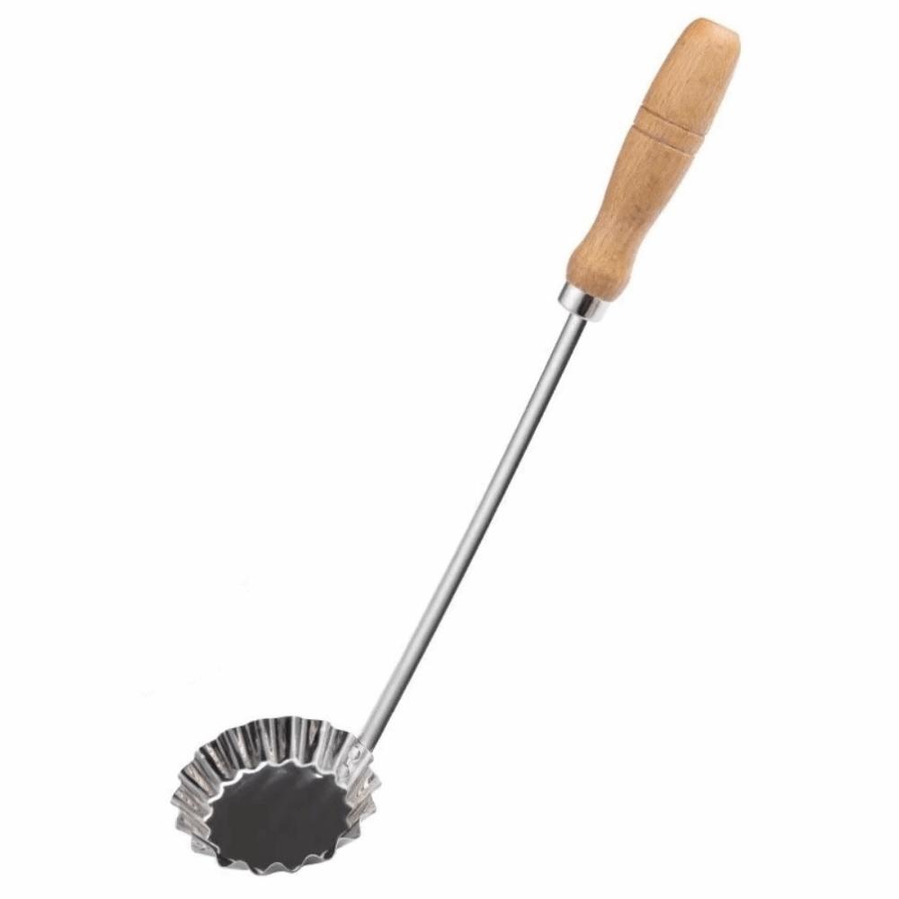 Stainless Steel Shredded Radish Fritters Mold Wooden Handle Frying Pancake Spoon Kitchen Cooking