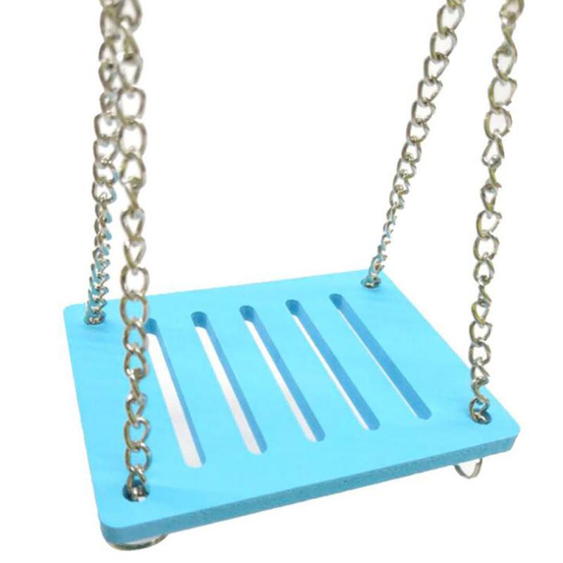 Hamster Colorful Hanging Swing Small Animal Activity Toy Cage Accessories For Hamsters Mice Parrots