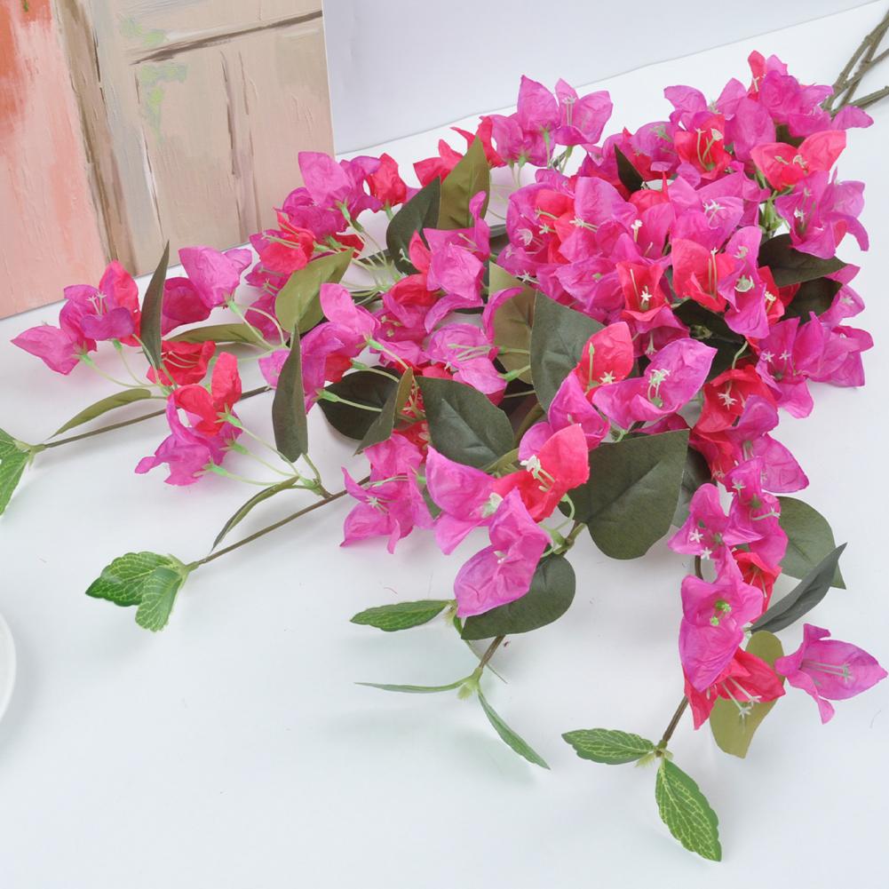 Faux Flower Artificial Bougainvillea Speetabilis Flowers Realistic Uv Resistant Silk Blooms Indoor Outdoor Garden Wedding Party