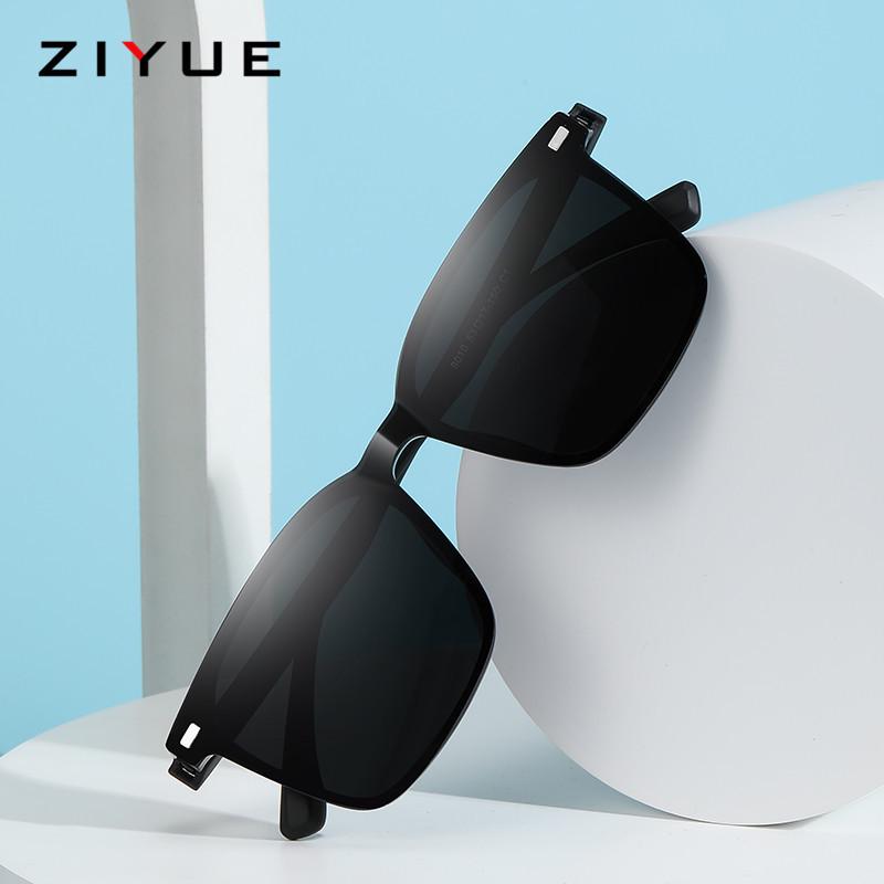 Ochelari de soare polarizați cu clips la modă, ramă TR90, pregătiți pentru dioptrii, protecție UV