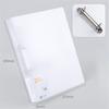 2/4 Hole A4 Binder Folder Pp Folder D-Type Clip Office Storage File Ring Waterproof Test Paper Data Storage Folder Office Supply