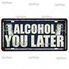 Bar Zeichen Nummernschild Bier Metall Zeichen Zinn Zeichen Vintage Dekor Zimmer Dekor Metall Plaque Mann Höhle Tiki Bar Zeichen wohnkultur