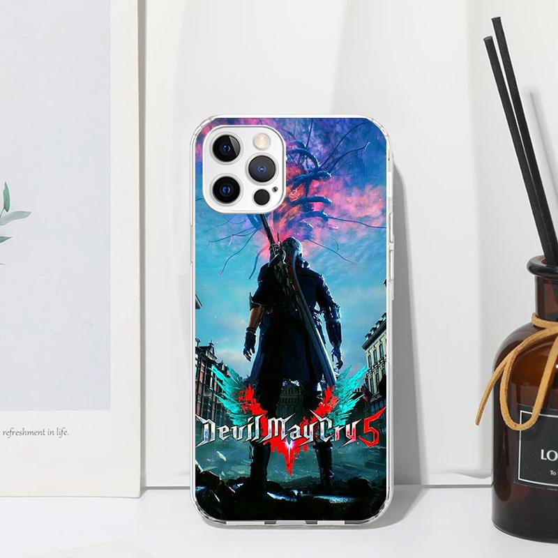 Game D-Devil May Cry 5 Phone Case For Iphone 17 Air 16 15 Plus 16E 14 Pro Max 13 Mini 12 11 7 8 SE Fundas Soft Back Cover 17 Air