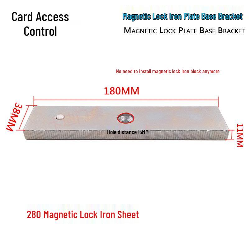 Iron Block Base Bracket with 280KG Magnetic Lock and L-Shaped Hole-Free Mounting Slot