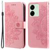 For Xiaomi Redmi 13C 4G/5G/13R 5G/Poco M6 5G/Poco C65 4G Case Floral Pattern PU Leather Wallet Stand Phone Cover